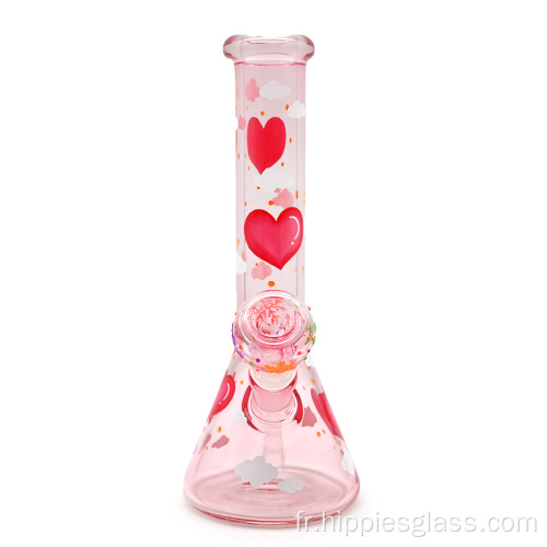 Amour rose Valentin de la Saint-Valentin 3D Bong